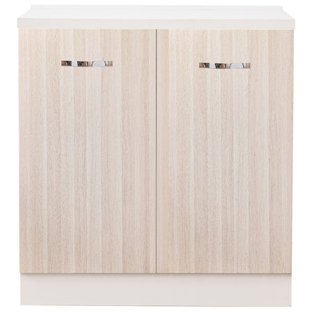 Mobile Cucina Base 2 Ante Componibile in Legno Colore Olmo 80x50 H85cm