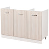 Mobile Cucina Sottolavello Componibile in Legno Colore Olmo con 3 Ante 120cm