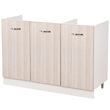 Mobile Cucina Sottolavello Componibile in Legno Colore Olmo con 3 Ante 120cm