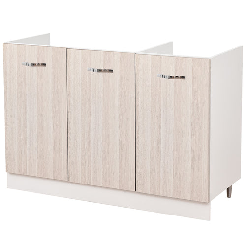 Mobile Cucina Sottolavello Componibile in Legno Colore Olmo con 3 Ante 120cm