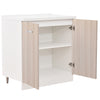 Mobile Cucina Base 2 Ante Componibile in Legno Colore Olmo 80x50 H85cm