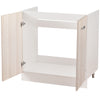Mobile Cucina Sottolavello Componibile in Legno Colore olmo con 2 Ante 80cm