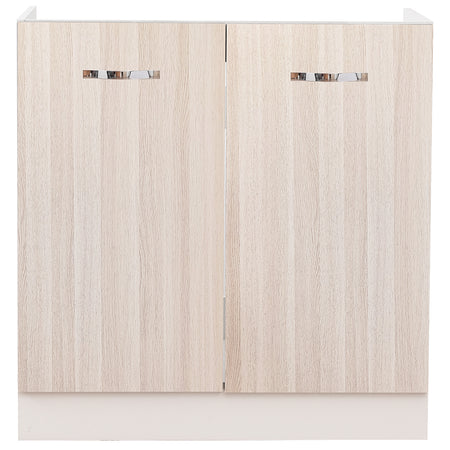 Mobile Cucina Sottolavello Componibile in Legno Colore olmo con 2 Ante 80cm