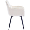 Sedia Sala da Pranzo Kit 2pz in Velluto Beige Chiaro Poltrona Ergonomica Casa Bar Ristorante