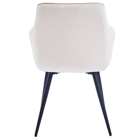 Sedia Sala da Pranzo Kit 2pz in Velluto Beige Chiaro Poltrona Ergonomica Casa Bar Ristorante