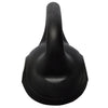 Kettlebell 12 kg Palla con Manico Allenamento Palestra Fitness in Plastica Nero