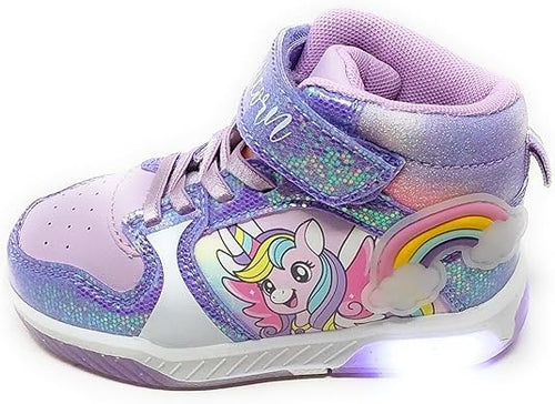 Scarpe unicorno con luci Alte dal 24 al 31