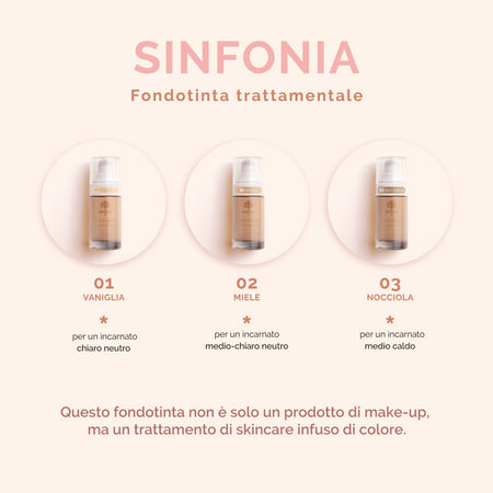 Sinfonia Fondotinta trattamentale (01 Vaniglia)
