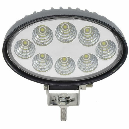 Faro da lavoro 8 LED Epistar ovale a largo raggio freddo 24 W IP67
