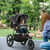 Passeggino Pieghevole Bambini 0-36Mesi Tettuccio Regolabile e Cesto 128x58x106cm
