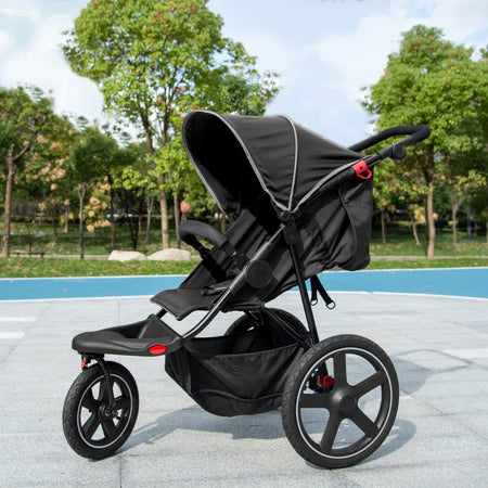 Passeggino Pieghevole Bambini 0-36Mesi Tettuccio Regolabile e Cesto 128x58x106cm