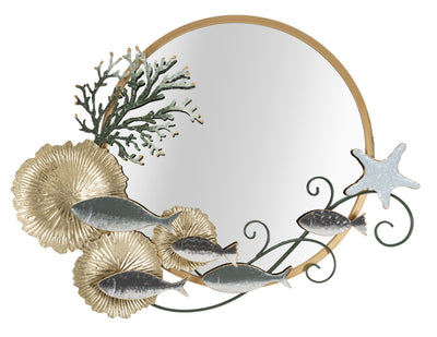 Specchio D Muro Fish Cm 88,9X7,6X65,4