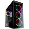 Case Horizon Middle Tower ATX, Micro-ATX, Mini-ITX 2 Porte USB 3.0 Colore Nero (Finestrato)