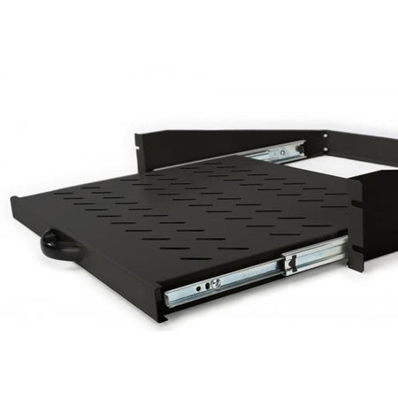 Digitus Ripiani estensibili per installazione fissa sulla parte anteriore delle guide profialte da 483 mm [19] (EXTENDIBLE SHELF FIXED MOUNTING - 2U 450MM DEPTH UP TO 30KG BLACK)