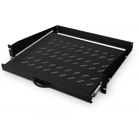 Digitus Ripiani estensibili per installazione fissa sulla parte anteriore delle guide profialte da 483 mm [19] (EXTENDIBLE SHELF FIXED MOUNTING - 2U 450MM DEPTH UP TO 30KG BLACK)