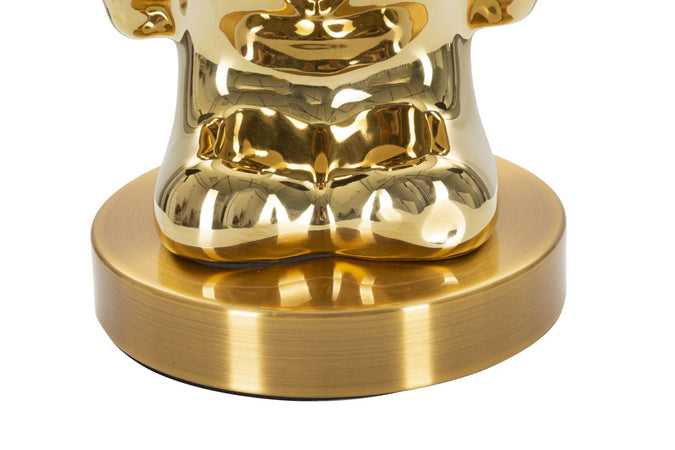 Lampada Da Tavolo Orsacchiotto Gold Cm 30X54