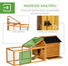 Pollaio per Galline Casetta Legno 180 x 92 H 78 cm