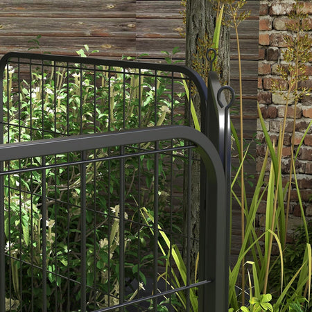 Recinto per Cani Interno Esterno 8pannelli da 80cm H 100cm Modulare in Metallo