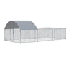 Recinto per Galline Polli in Acciaio e Telo in PE 570x280 H 195cm