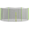 Rete Di Protezione per Trampolini 366xH180cm Verde