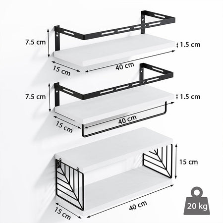 Lampadario LED a Prisma in Metallo con Portalampada E27 (Max 60W) Colore Bianco