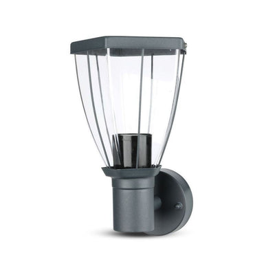 Lampada LED da Giardino con Portalampada E27 (max 40W) in Acciaio Inossidabile Colore Nero IP44