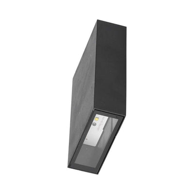 Lampada LED da Muro Rettangolare 4W Colore Nero 3000K IP65