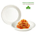 Piatti Monouso Fondo 100pz 21cm 100% Biodegradabili Bianco Casa Bar Ristorante