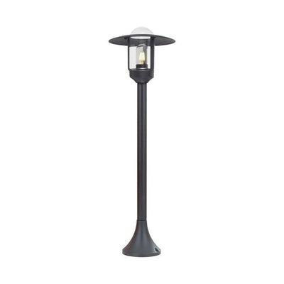 Lampione LED da Giardino con Portalampada a Lanterna E27 Colore Nero Opaco h: 97.5cm IP44