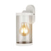 Lampada LED da Giardino Cilindrica con Portalampada E27 con Corpo Bianco Copertura Trasparente d: 93*116*234mm IP44 Attacco