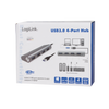 Hub USB 3.2 SuperSpeed 4 porte Alluminio Silver