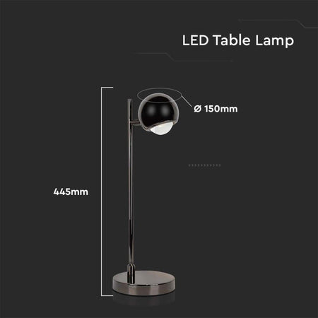 Lampada LED da Tavolo 5W 150x445mm Colore Nero 3000K