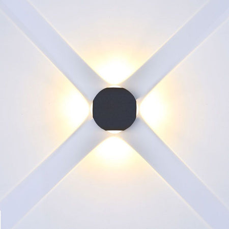 Lampada LED da Muro Sferica 4W LED COB 4W Colore Bianco 3000K IP65