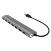 LogiLink UA0308 hub di interfaccia USB 3.2 Gen 1 [3.1 Gen 1] Type-A 5000 Mbit/s Grigio (USB 3.0 Hub, 7-port, - aluminum, grey - Warranty: 48M)