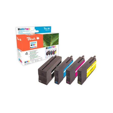 Peach PI300-721 cartuccia d'inchiostro 3 pz Originale Nero, Ciano, Magenta, Giallo (Peach PI300-721 bl?kpatron 3 stk Origi)