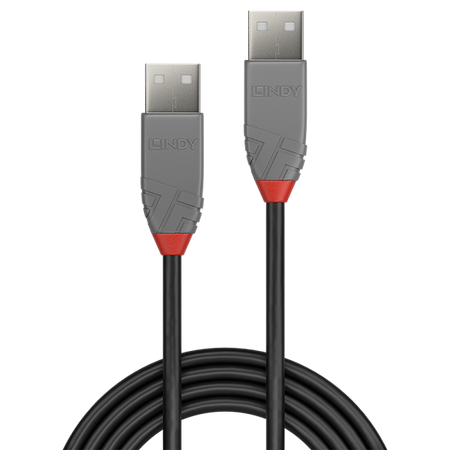 LINDY CAVO USB 2.0 TIPO A/A ANTHRA LINE, 0.5M