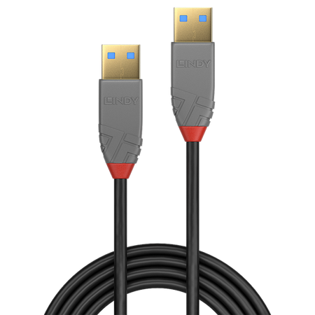 LINDY CAVO USB 3.2 TIPO A A A, 5 GBIT/S, ANTHRA LINE, 1M