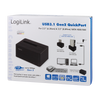 Docking Station USB3.1 Gen2 per HDD/SSD SATA da 2.5''/3.5'' Nero