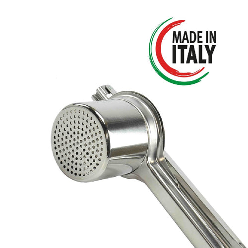 Schiaccia Patate in Acciaio Inox 24cm Diametro 8cm Ergonomico Made in Italy