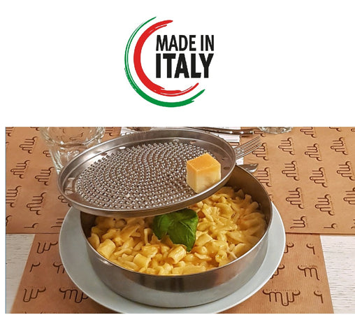 Grattugia Bari Kit 2pz in Acciaio Inox 20cm H 6cm Made in Italy