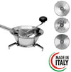 Passa Verdure Acciaio inox 18/10 3 Dischi Intercambiabili 24cm Made in italy