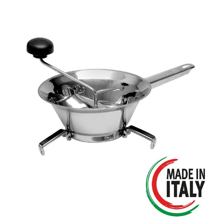 Passa Verdure Acciaio inox 18/10 3 Dischi Intercambiabili 24cm Made in italy