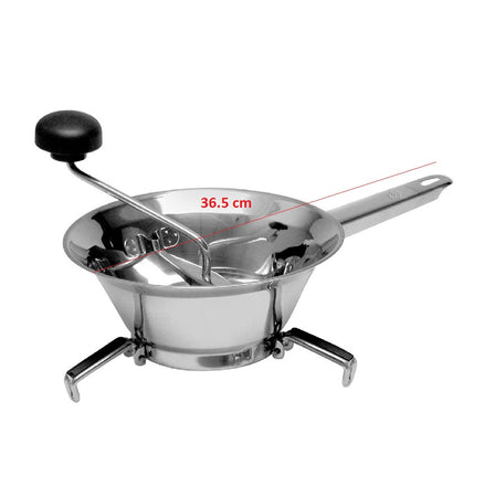 Passa Verdure Acciaio inox 18/10 3 Dischi Intercambiabili 24cm Made in italy