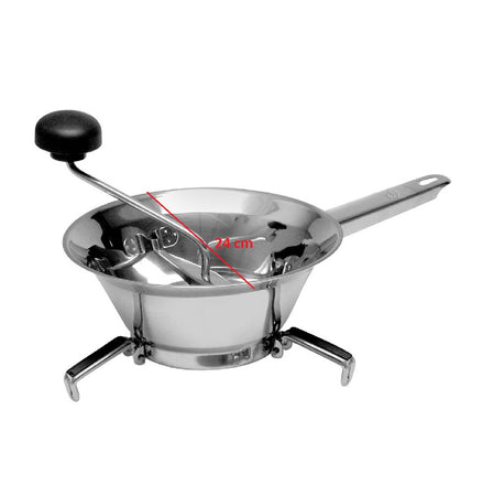Passa Verdure Acciaio inox 18/10 3 Dischi Intercambiabili 24cm Made in italy