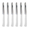 Coltelli da Tavola 24pz Manico in Polipropilene Doppia Affilatura 22cm Bianco