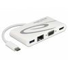 DeLOCK 87731 replicatore di porte e docking station per laptop USB 3.2 Gen 1 [3.1 Gen 1] Type-C Grigio, Bianco (Delock - Retail Pack - dockingstation)