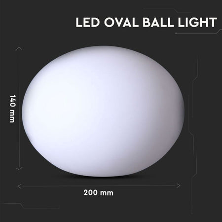 Palla Ovale LED 1W RGB con Telecomando IR 24 Tasti e Alimentatore IP67 Dimmerabile