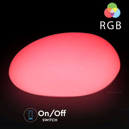 Sasso LED 1W RGB con Telecomando IR 24 Tasti e Alimentatore IP67 Dimmerabile