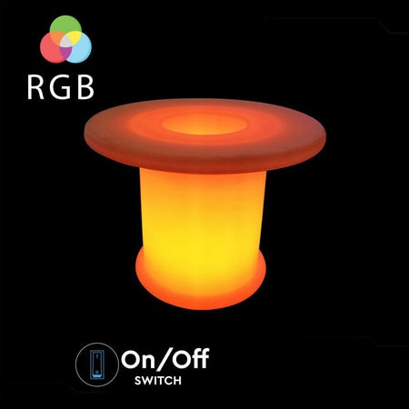 Tavolo LED 6W RGB con Telecomando IR 24 Tasti e Alimentatore IP67 Dimmerabile