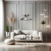 Lampadario Sospensione Metallo Verniciato Susy  1 luce E27 Marrone/Oro